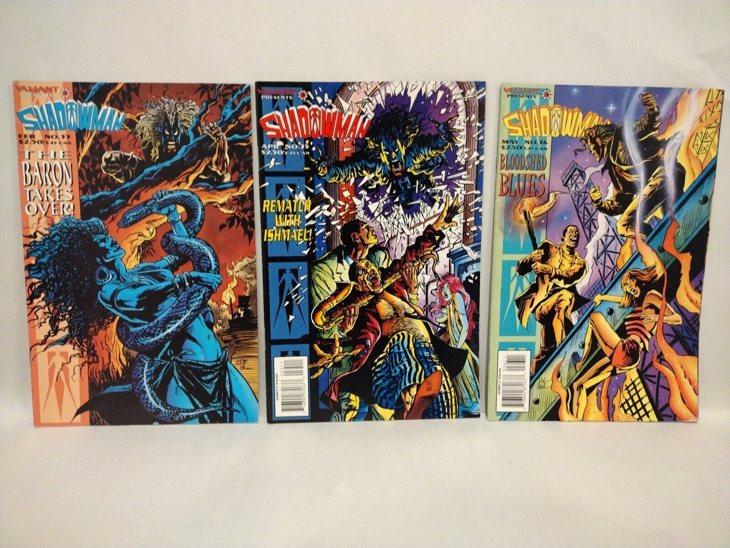 Shadowman (1992) Valiant Comic Lot Set 3-6 9-14 16 18-29 31 33 35-42 YEARBOOK 1 