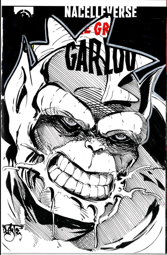Great Garloo #0 Oni Nacelle Sketch Cover Variant Comic W Original DCastr Art 