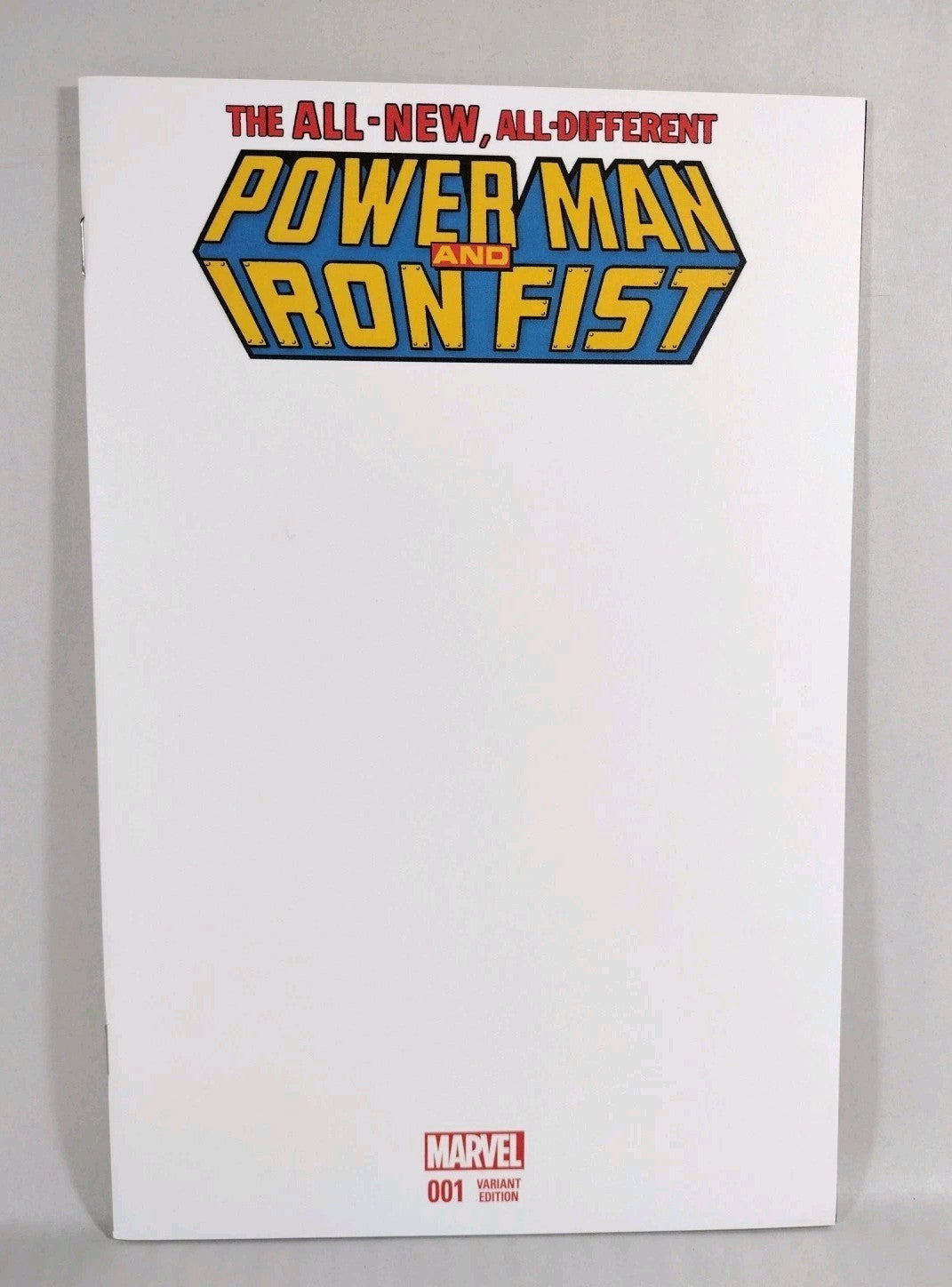 Powerman And Iron Fist #1 (2016) Marvel Blank Sketch Variant Cover VF-NM
