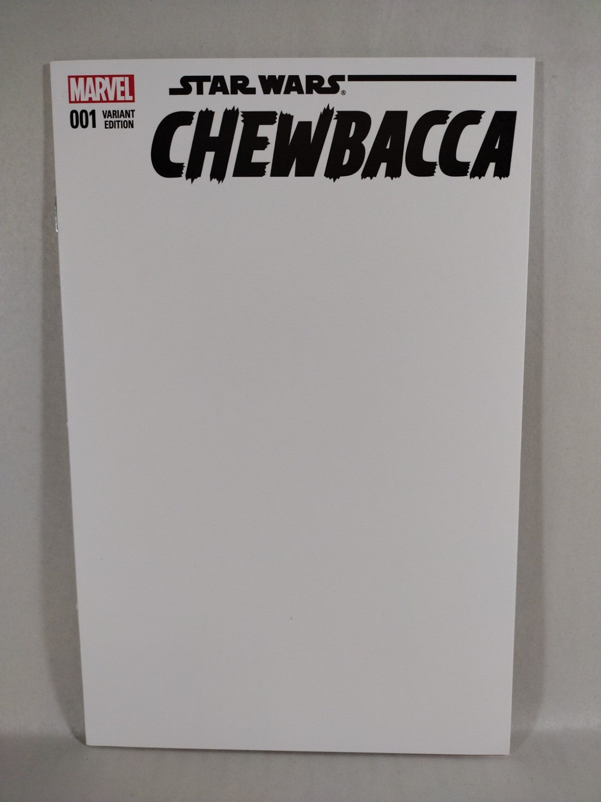 Star Wars Chewbacca #1 (2015) Marvel Blank Sketch Variant Cover Comic New NM