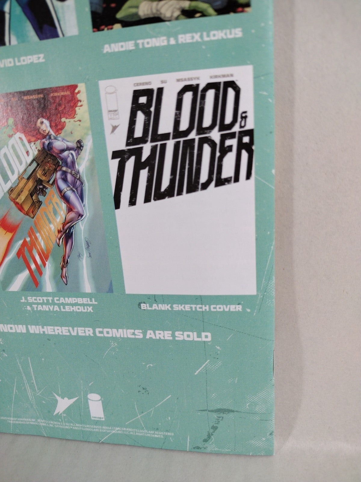 Blood & Thunder 1 (2025) Image Comic 1:10 Andie Tong Rex Lokus Incentive Variant