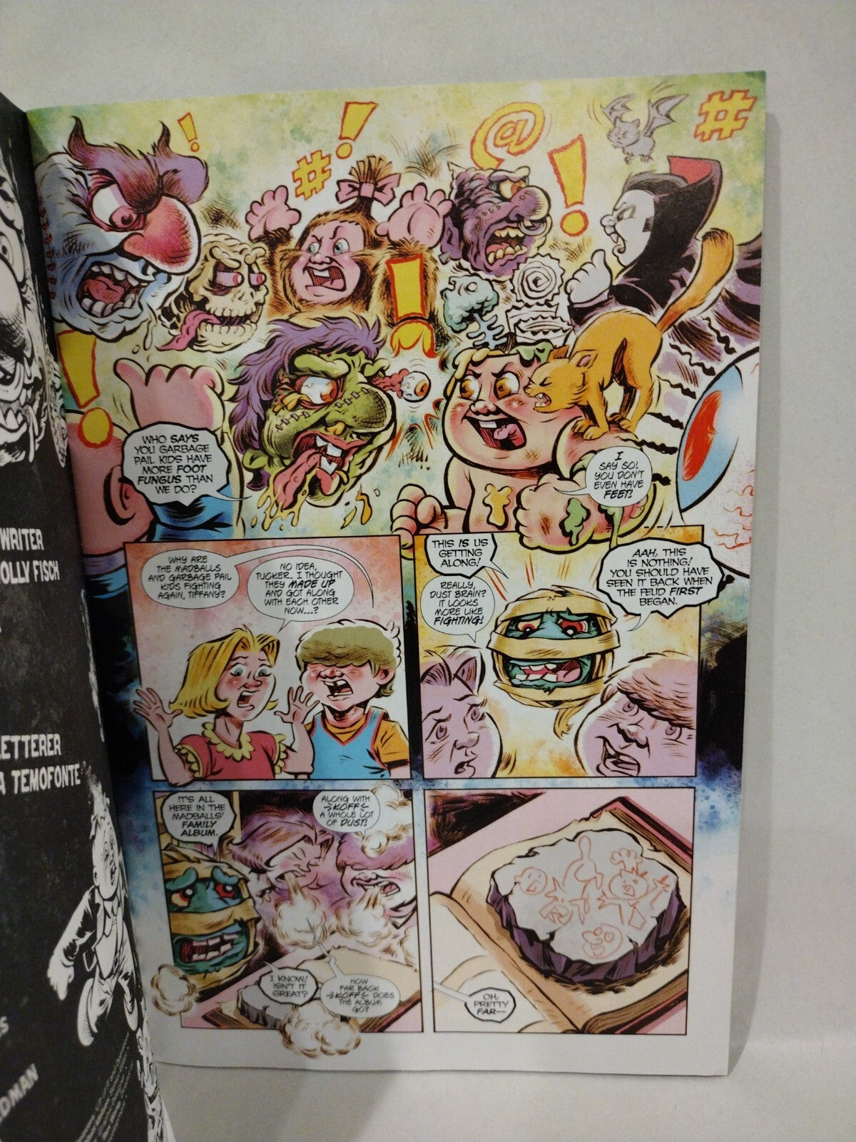 Madballs vs Garbage Pail Kids TGSA 1 Blank Variant Comic Slobulus Original Art