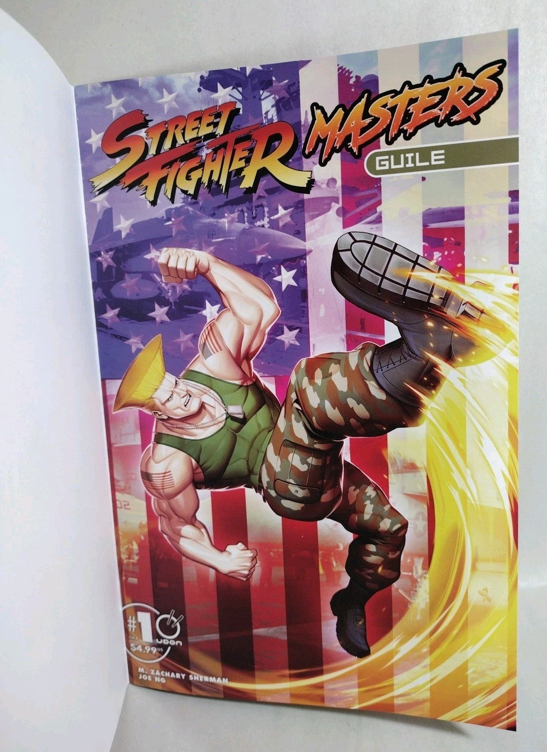 Street Fighter Masters Guile 1 (2026) Udon Capcom Sketch Cover W Original Art