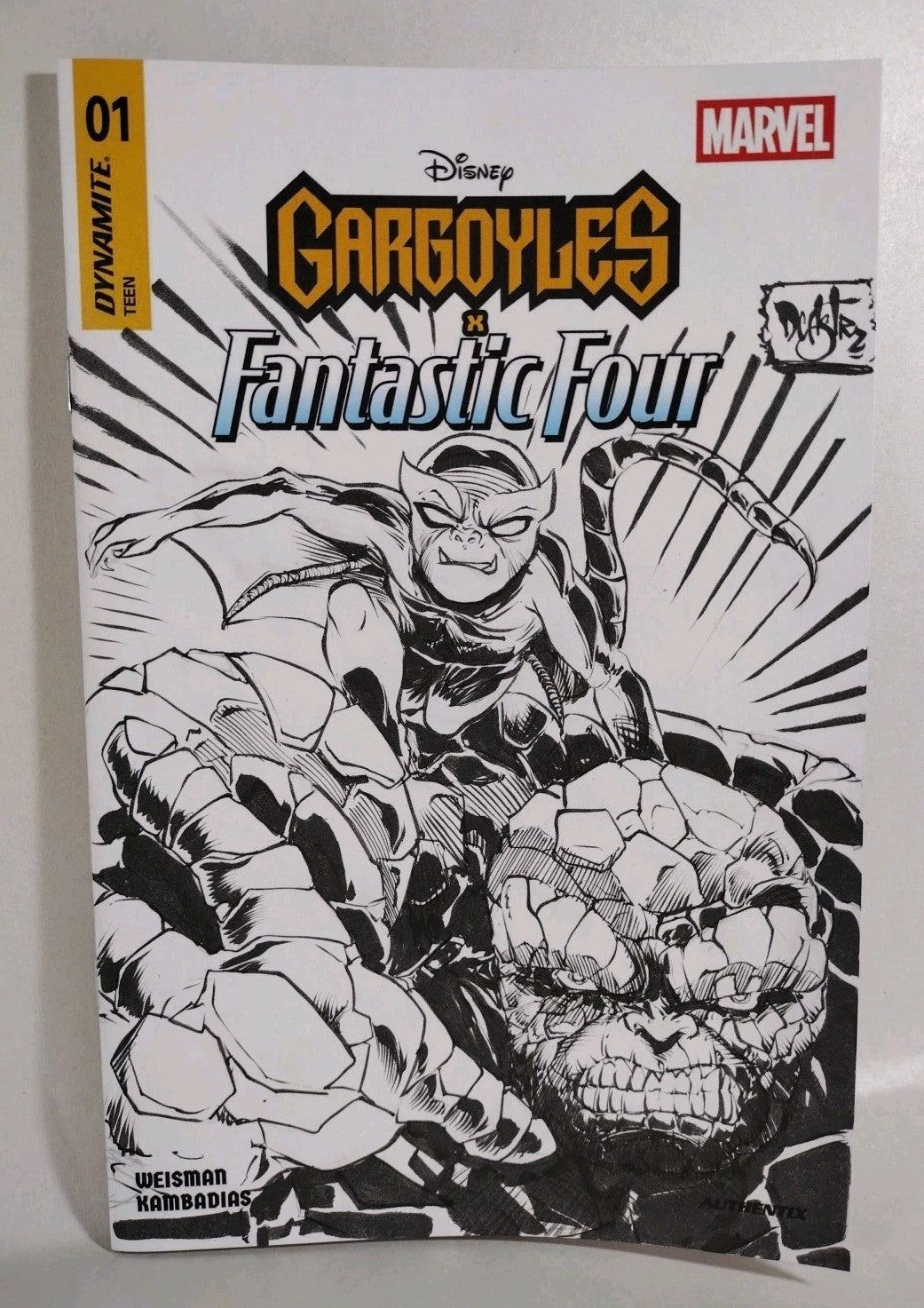 Gargoyles X Fantastic Four #1 (2025) Marvel Sketch Variant W Original DCastr Art