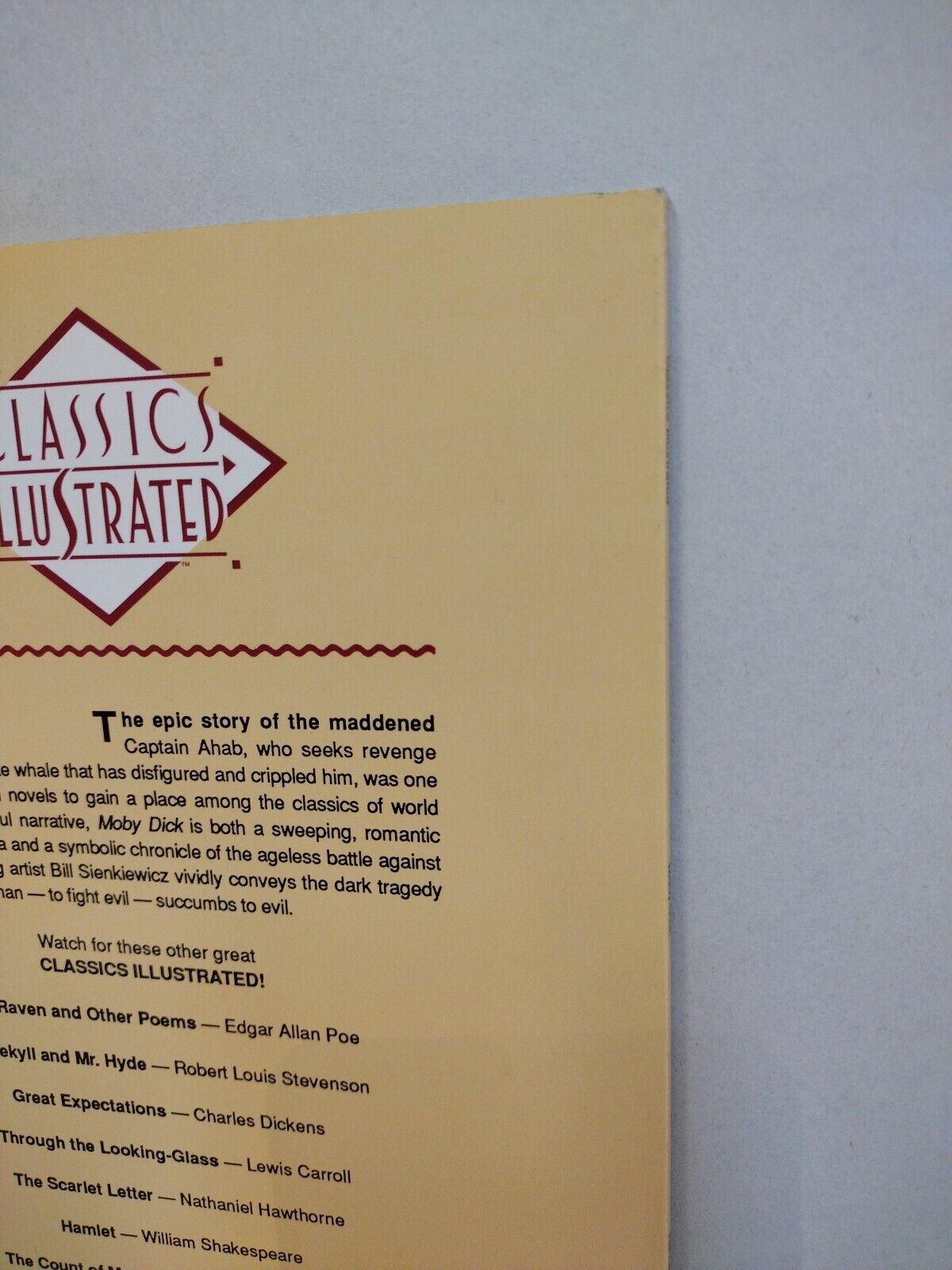 Classics Illustrated #4 (1990) Moby Dick Bill Sienkiwicz Herman Melville Comic