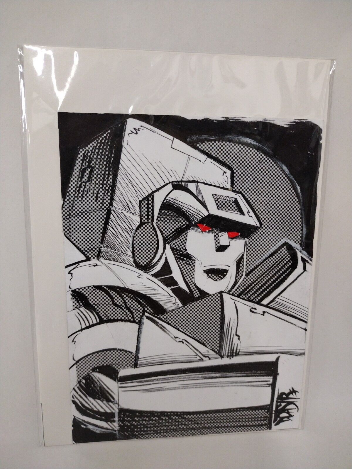 Original Dave Castr Jetfire Deception Transformers 5x7" Art Sealed W ARG COA