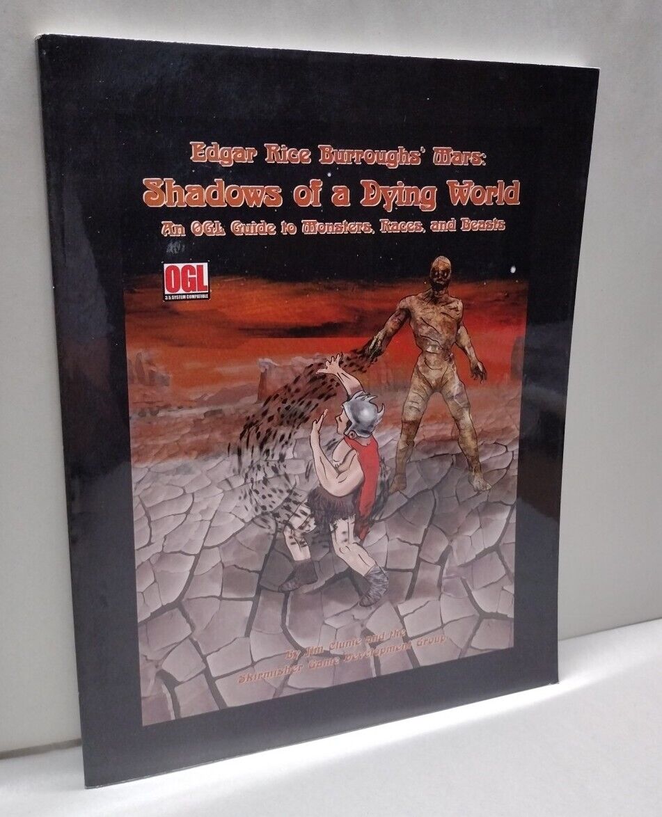  Edgar Rice Burroughs Mars Shadows of a Dying World (2007) Skirmisher RPG Clunie