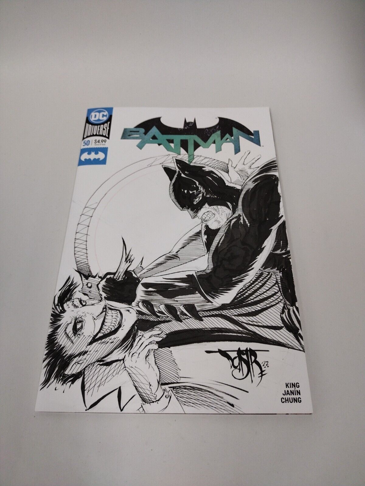 BATMAN #50 Blank Cover Variant Original DCastr Art COA