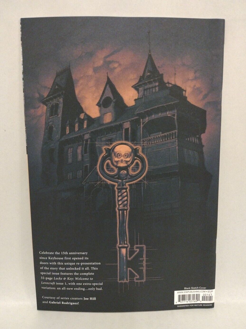 Locke And Key #1 (2023) Anniversary Ed Sketch Cover W Original Dave Castr Art