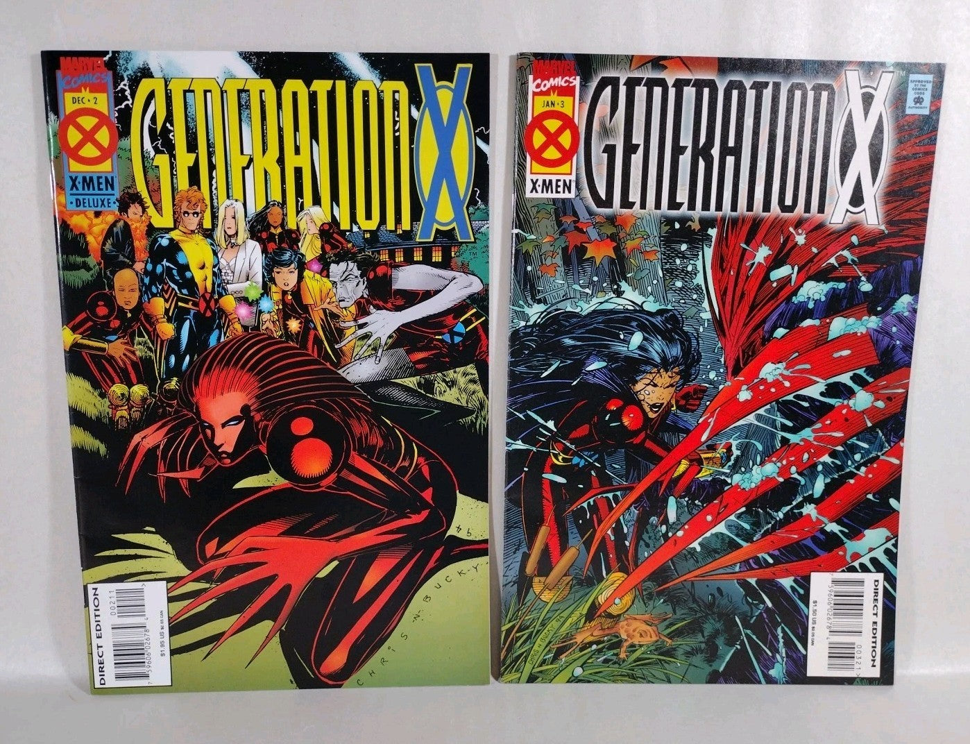 Generation X 1994 Marvel Comic Chris Bachalo Lot 1-3 5-9 11 12 14-16 18-20 22-24