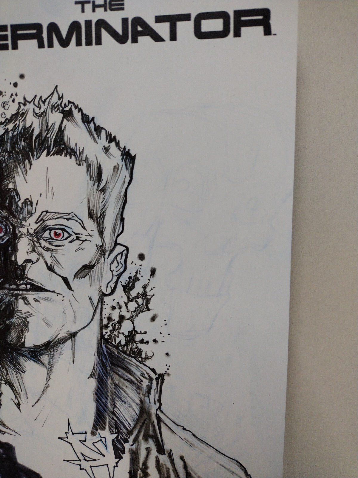 Terminator #1 (2024) Dynamite Comic Sketch Variant Cover W Original JAG Art