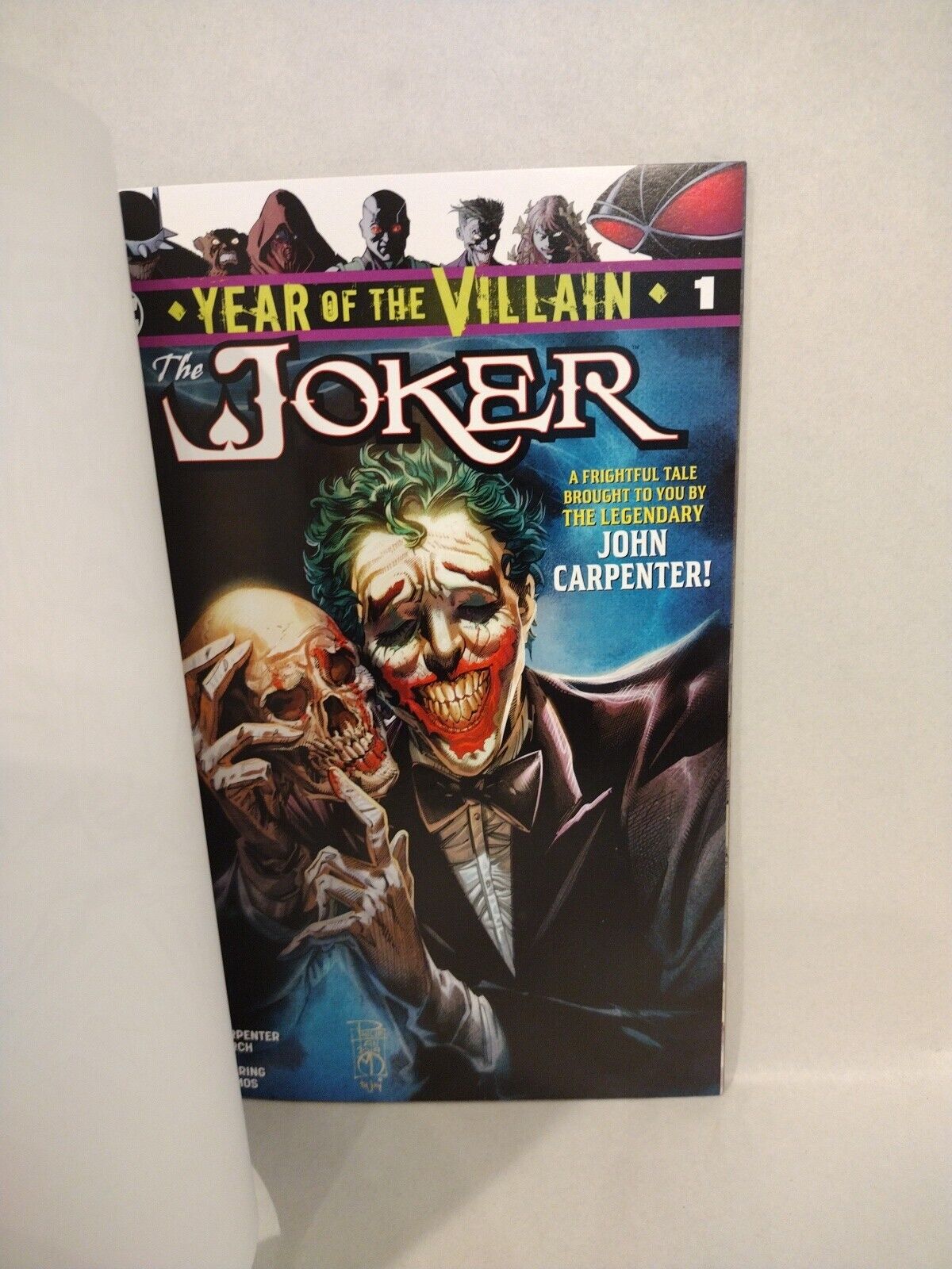 Joker Year Of The Villain 1 (2019) DC Blank Sketch Variant Comic W Original Art