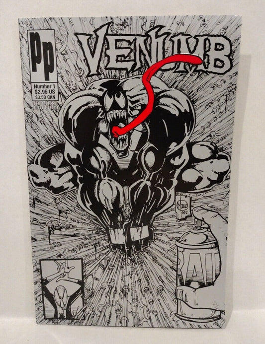 Venumb #1 (1992) Parody Press Deluxe Silver Ink Comic Ed w Trading Cards 