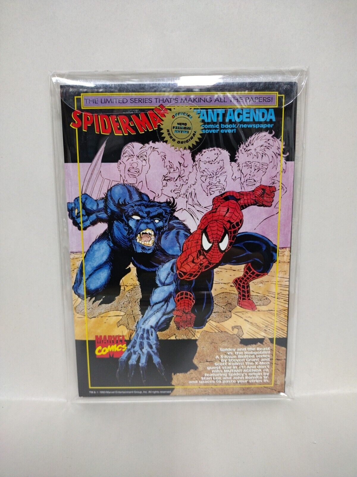 Hero illustrated #6 (1993) Premiere Edition 3-D Spider-Man New Sealed #3257