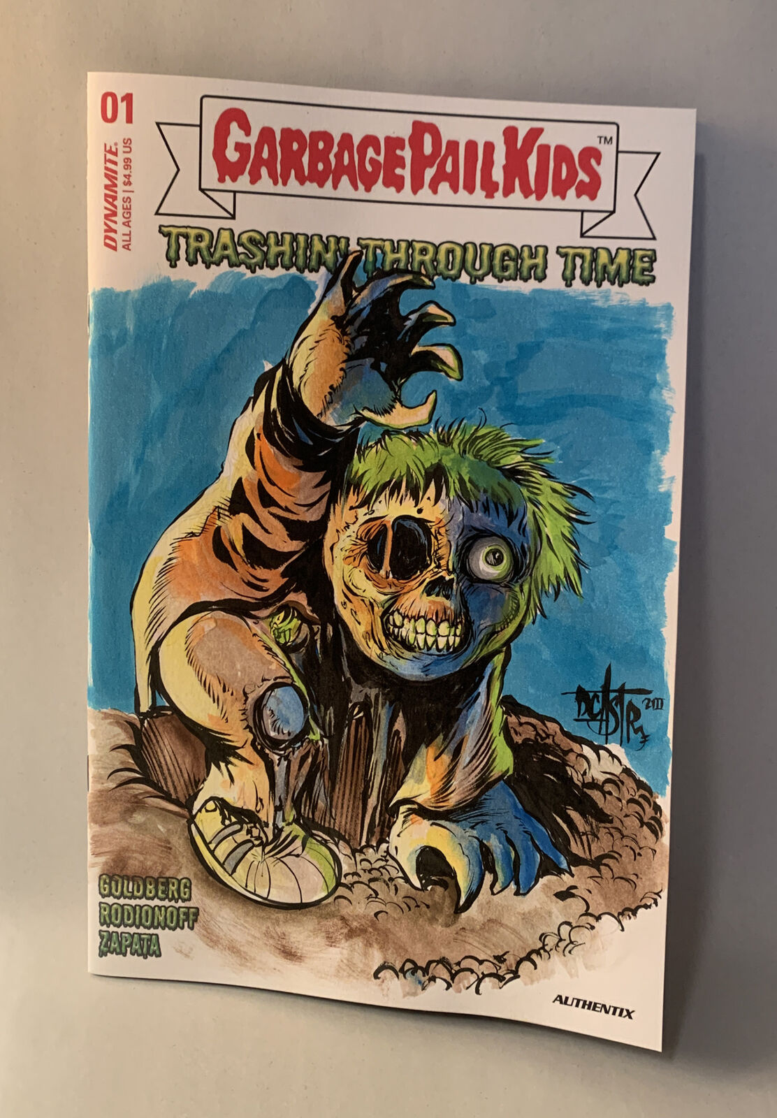 GARBAGE PAIL KIDS: TRASHIN THROUGH TIME #1 Blank Cover W Original Dave Castr Art