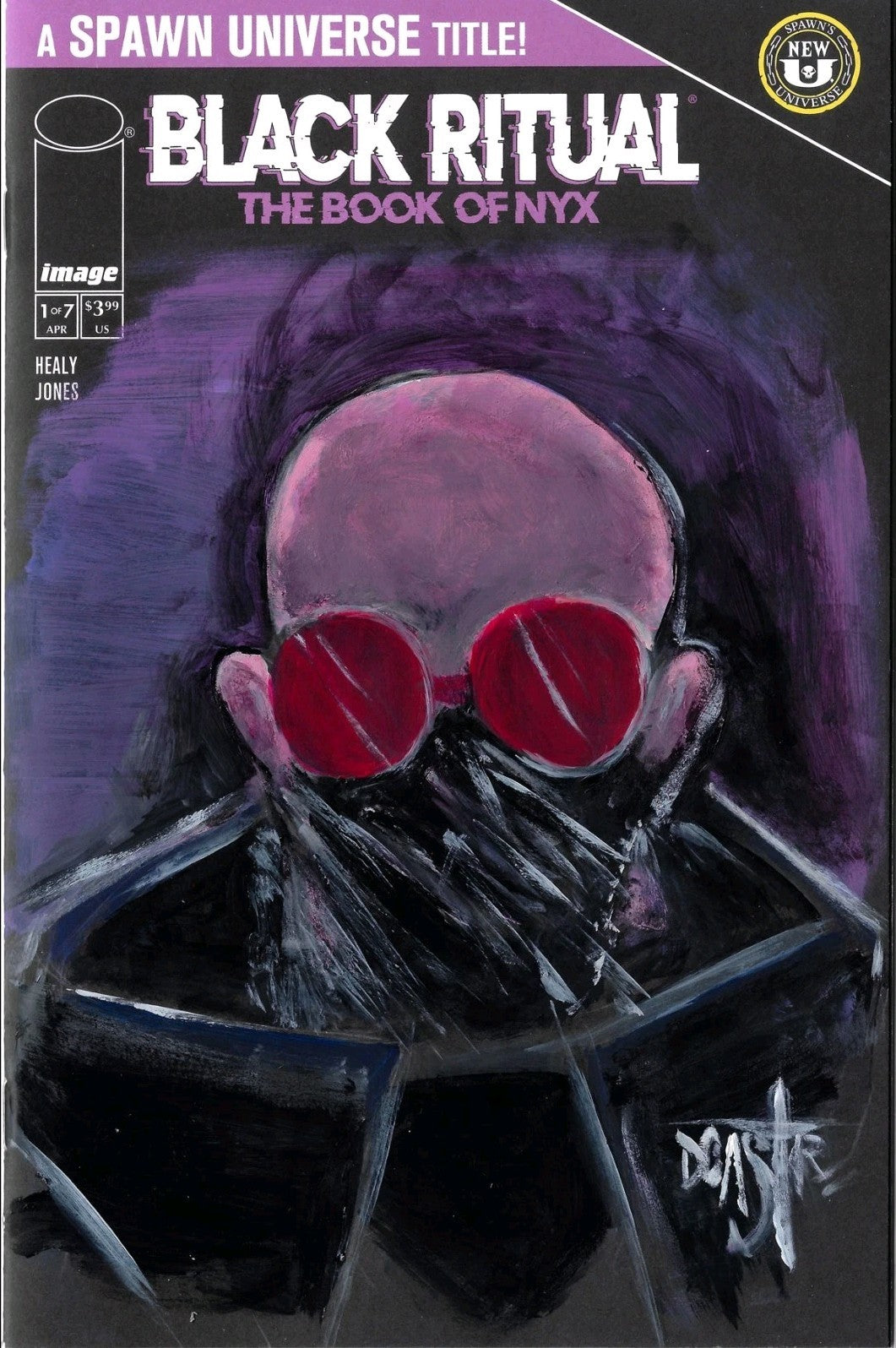 Black Ritual Book Of NYX #1 (2025) Spawn Comic Black Cover W Original DCastr Art