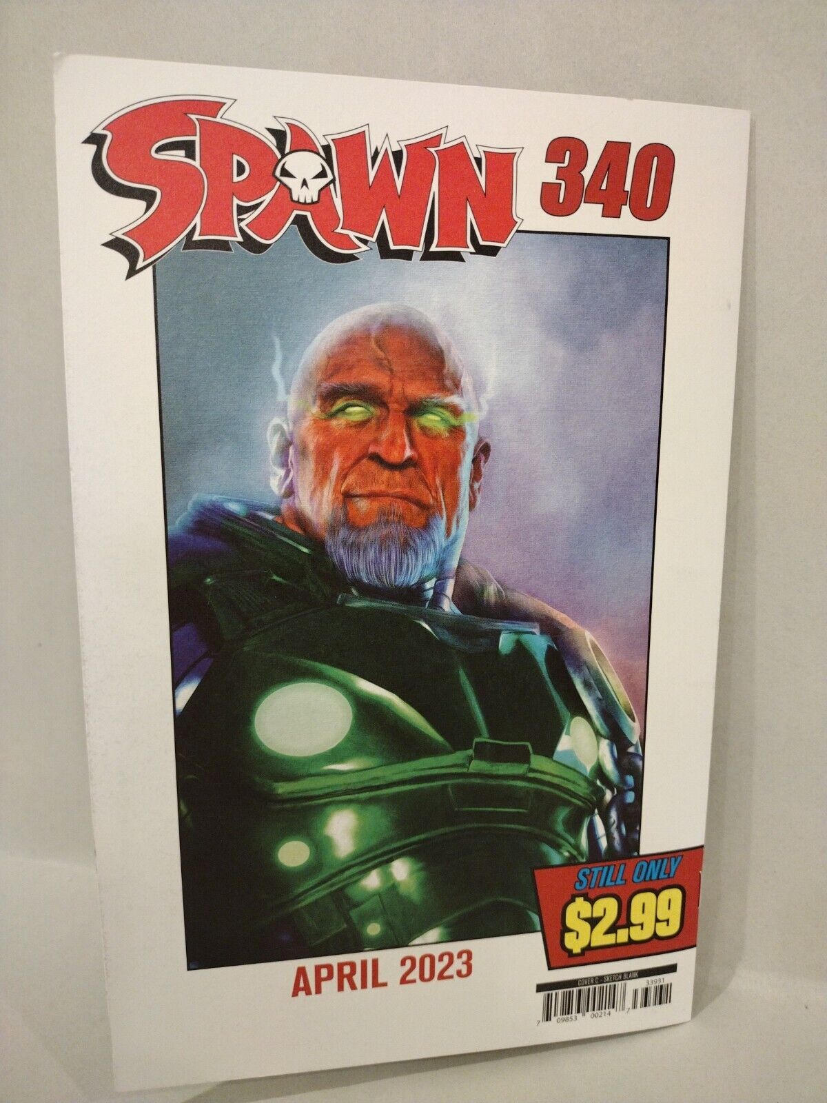 Spawn 339 (2023) Image Comic Blank Cover Variant w Original Dave Castr Art
