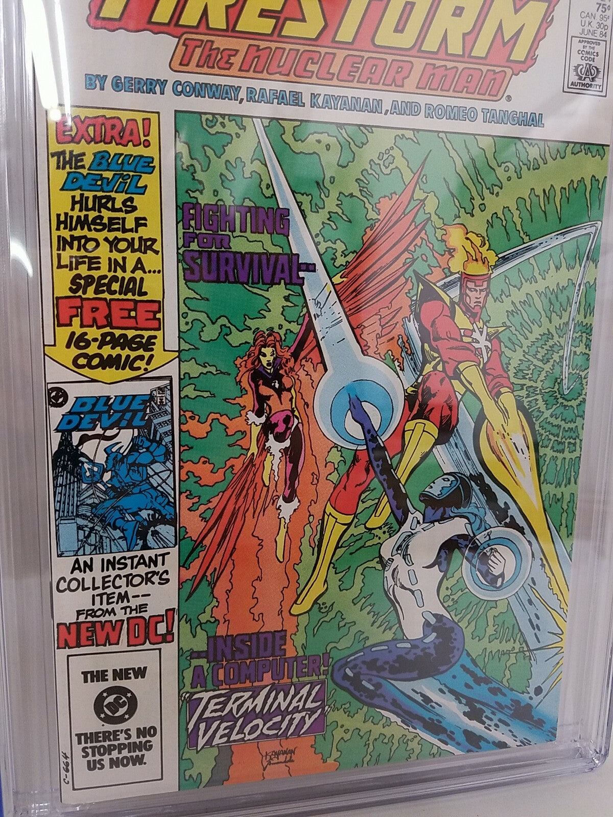 Fury of Firestorm #24 (1984) Comic CGC 7.0 Key Issue Blue Devil 1st Appearance 