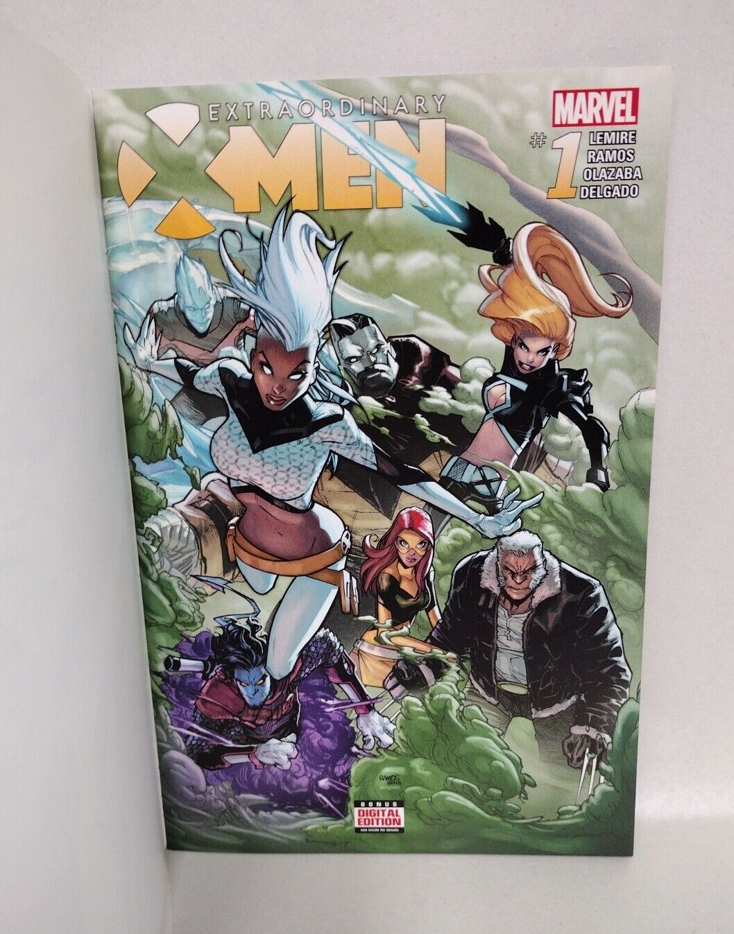 EXTRAORDINARY X-Men #1 Marvel Sketch Variant Comic W Original DCastr Patch Art