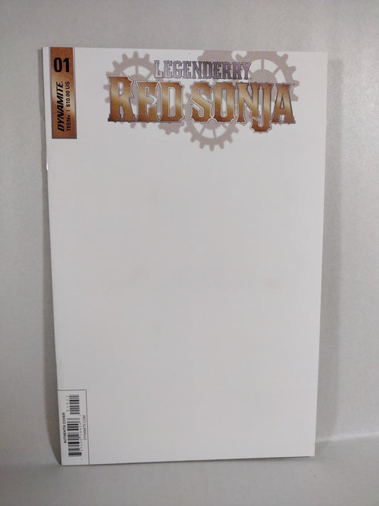 Legenderry Red Sonja #1 (2018) Dynamite Blank Sketch Variant Cover Comic New NM