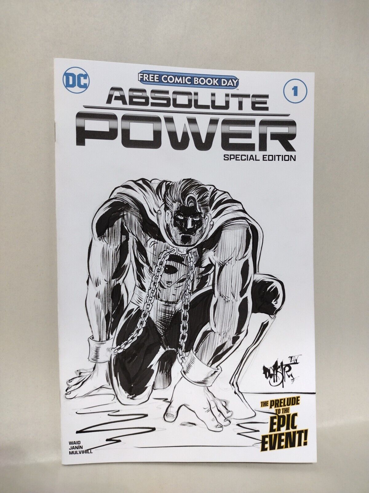 Absolute Power 1 (2024) DC Comic Sketch Var Cover W Original Superman DCastr Art