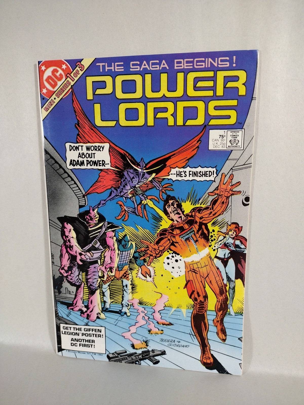 Power Lords Complete Comic Series Set DC 1983 #1-3 Nacelle 2025 #1-3 VF-NM