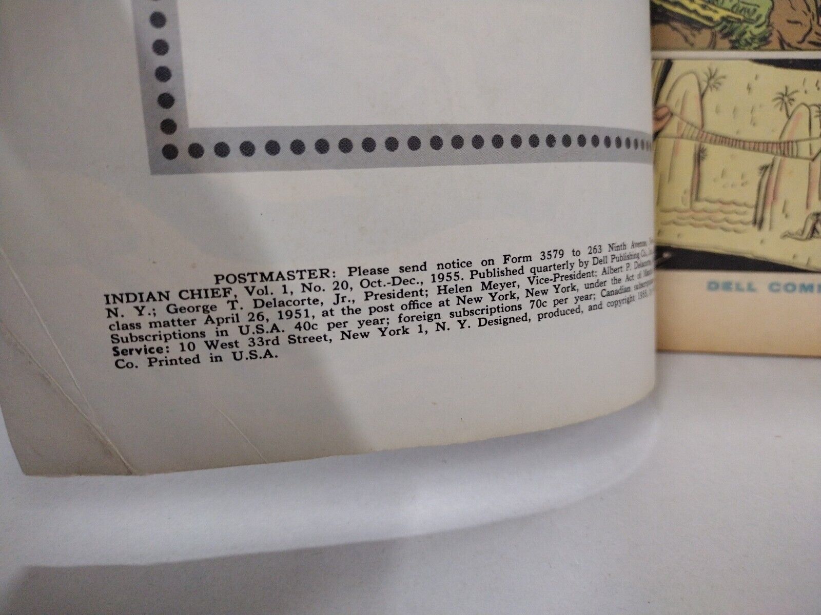 Indian Chief #20 (1955) Dell Comics John Daly 