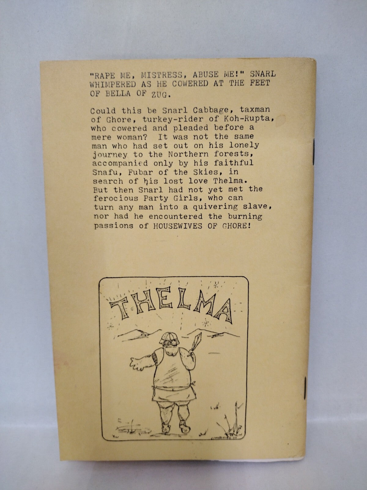 Housewives Of Ghore Snarl Cabbage Chronicle (1977) Joanna Saxon Handmade Novella