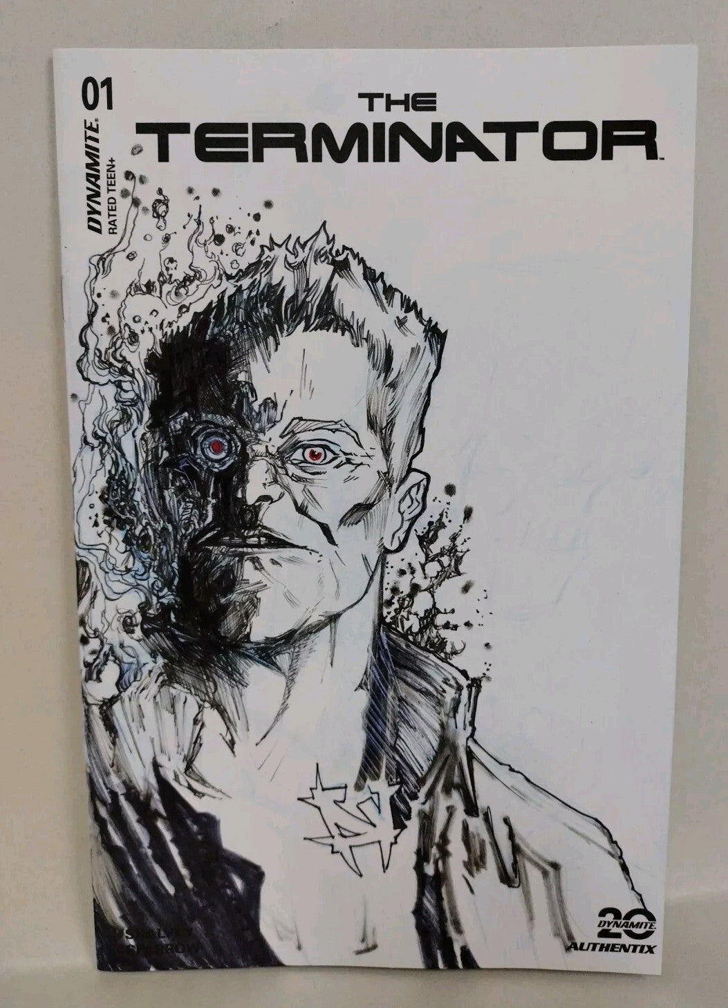 Terminator #1 (2024) Dynamite Comic Sketch Variant Cover W Original JAG Art