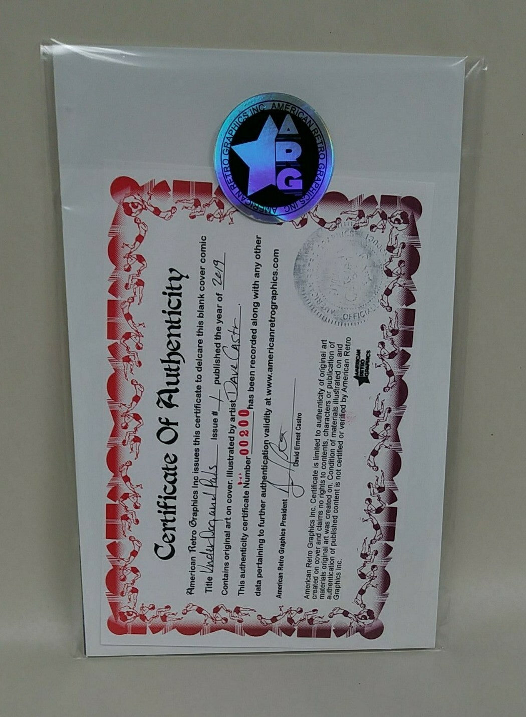 Under Dog and Pals #1 (2019) Sketch Cover Variant Comic W Original DCastr Art