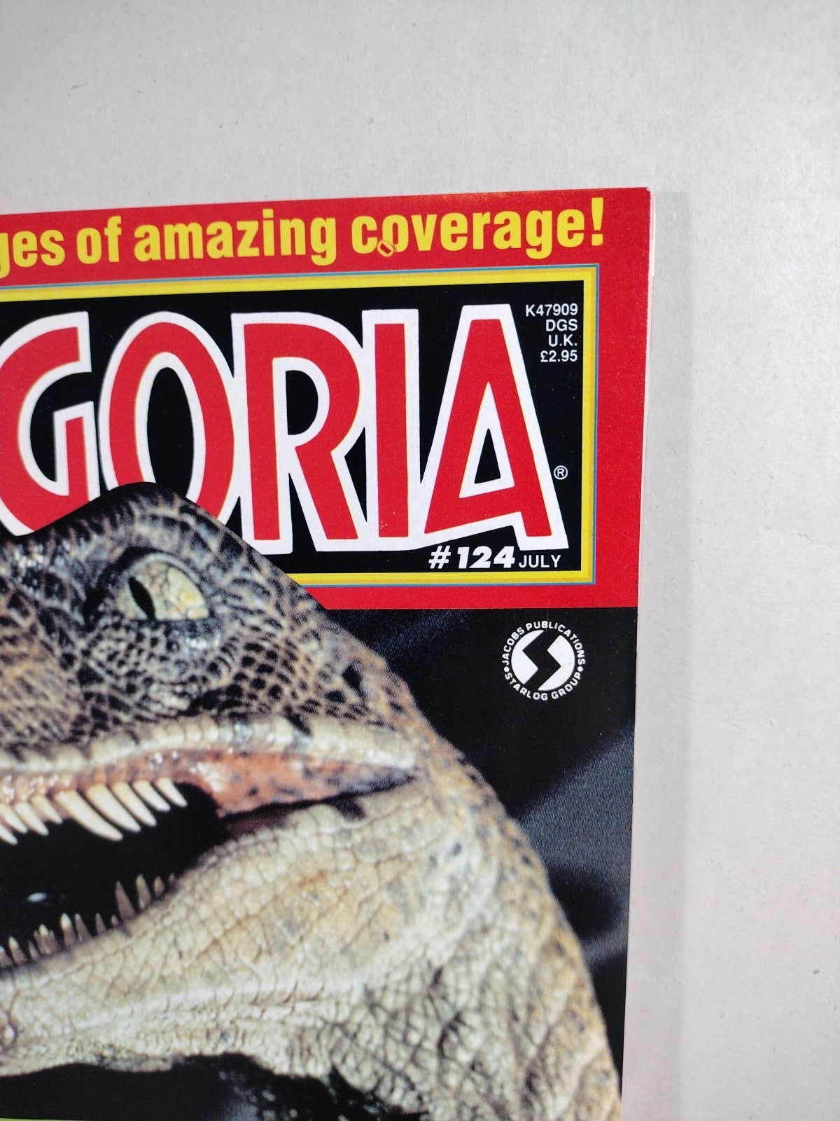 FANGORIA Magazine 124 (1993) Jurassic Park Robocop 3 Fortress Evil Dead II VF-NM