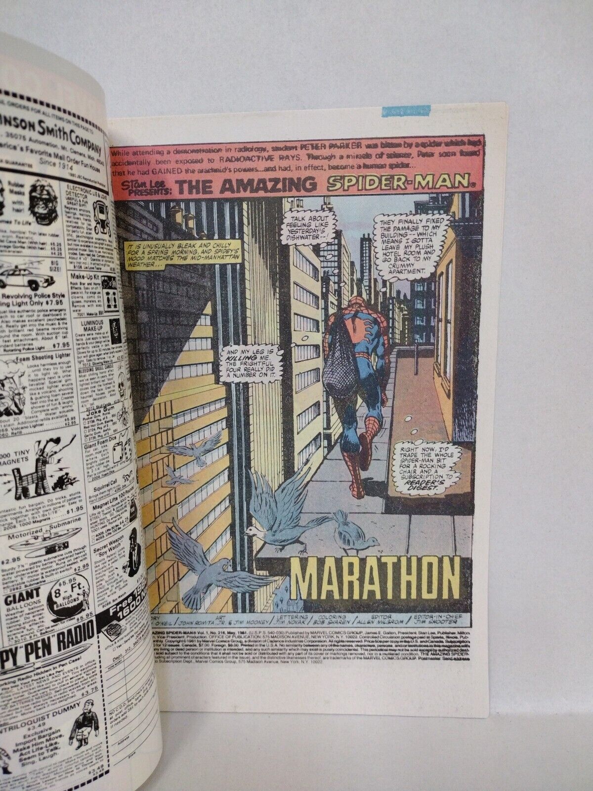 Amazing Spider-Man #216 (1981) Marvel Comic 2nd Madame Web VF-NM