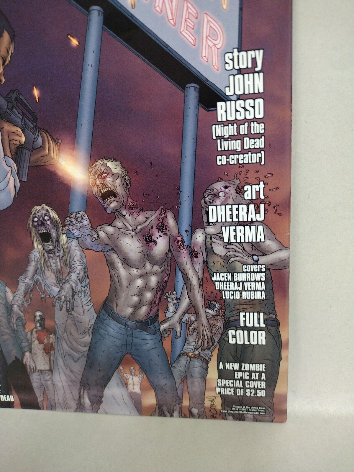 Plague Of The Living Dead Special #1 (2007) Avatar Zombie Assault Variant Cover