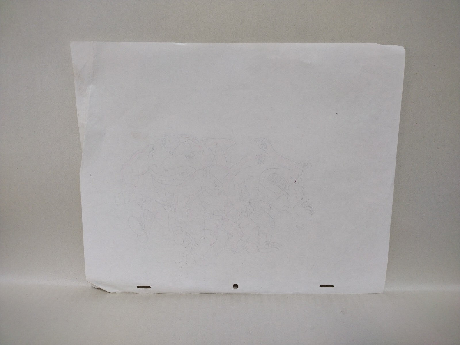 Street Sharks 1996 Original Animation Production Cel Slammu Streex Jab W Drawing