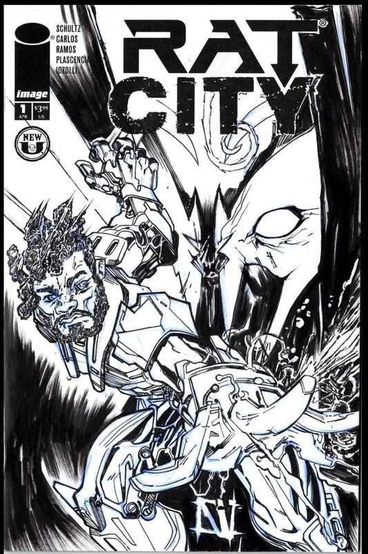 Rat City #1 (2024) Image Sketch Cover Spawn Universe Comic W Original JAG Art