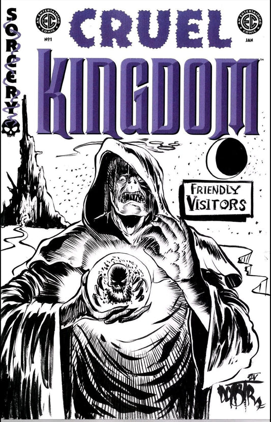 Cruel Kingdom #1 (2024) Oni EC Comic Sketch Cover Variant W Original DCastr Art