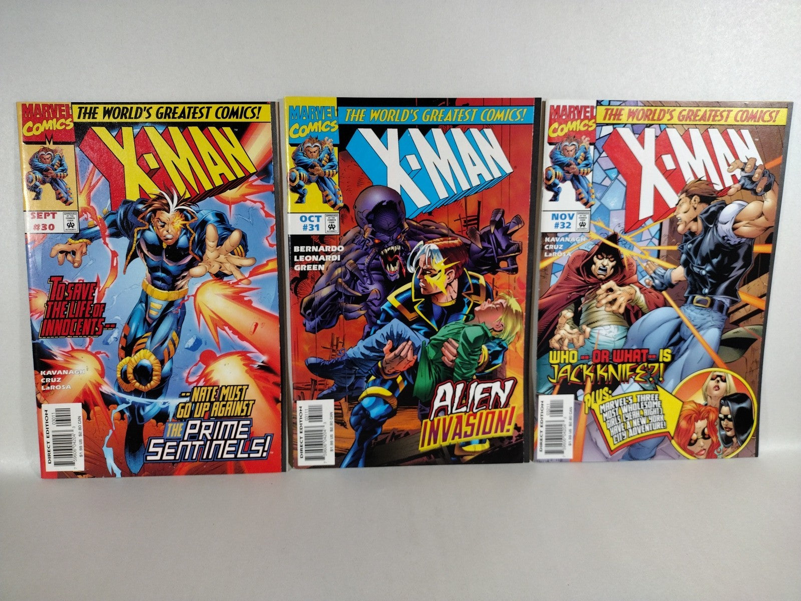 X-Man (1995) Marvel Comic Lot Of 29 5-10 17 21-24 26-38 52 54 57 Flashback+ F-NM