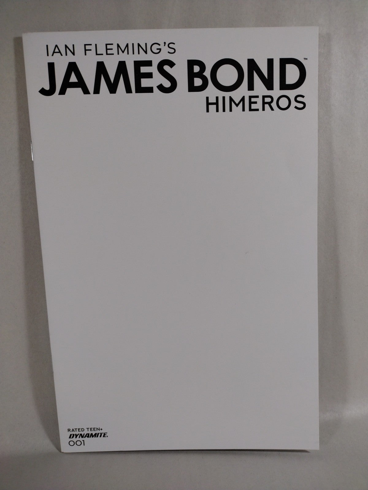 James Bond Himeros #1 (2021) Dynamite Comic Blank Sketch Variant Cover NM