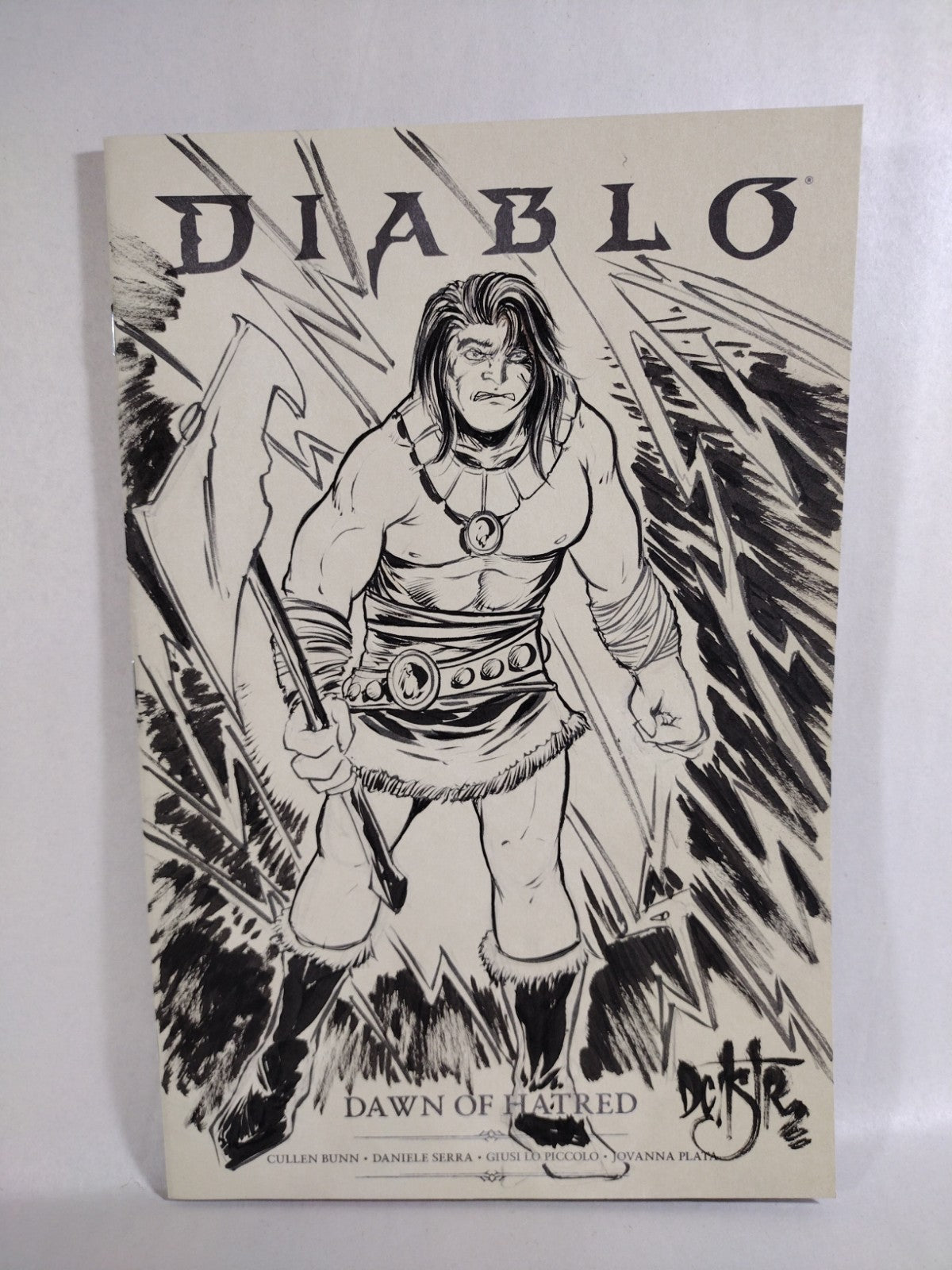 Diablo Dawn Of Hatred #1 Titan Comic 2026 Sketch Cover Var W Original DCastr Art