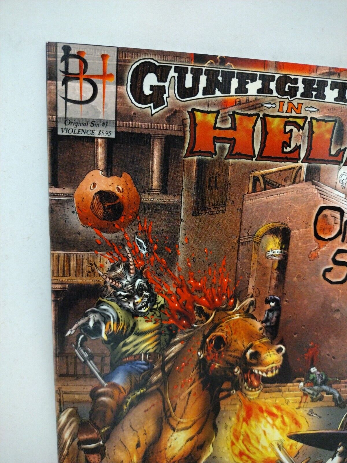 Gunfighters In Hell Original Sin 1 (2001) Broken Halos 1st Print Comic Joe Vigil