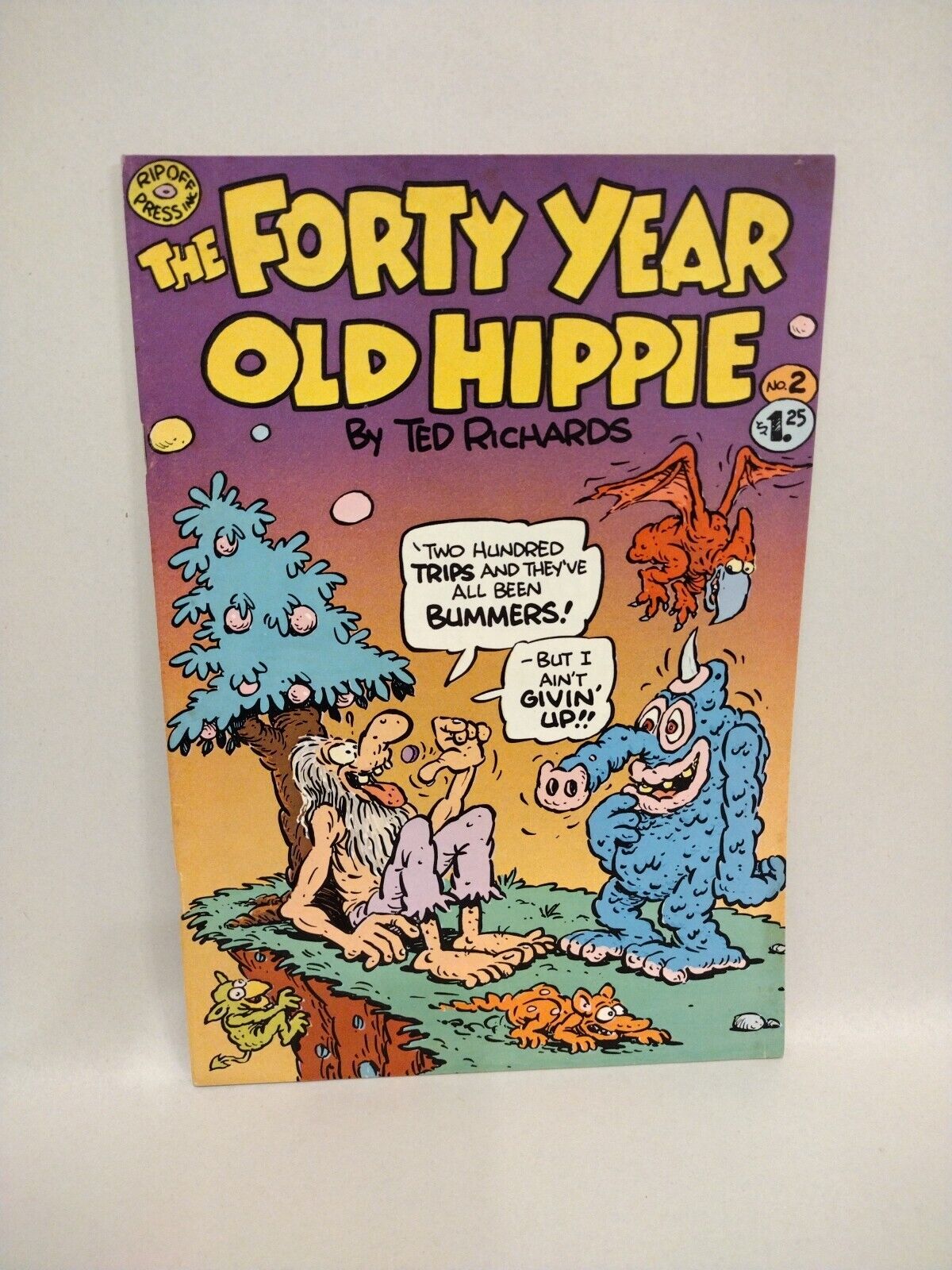 The Forty Year Old Hippie (1978) Rip Off Press Ted Richards Comic Lot Set #1 & 2