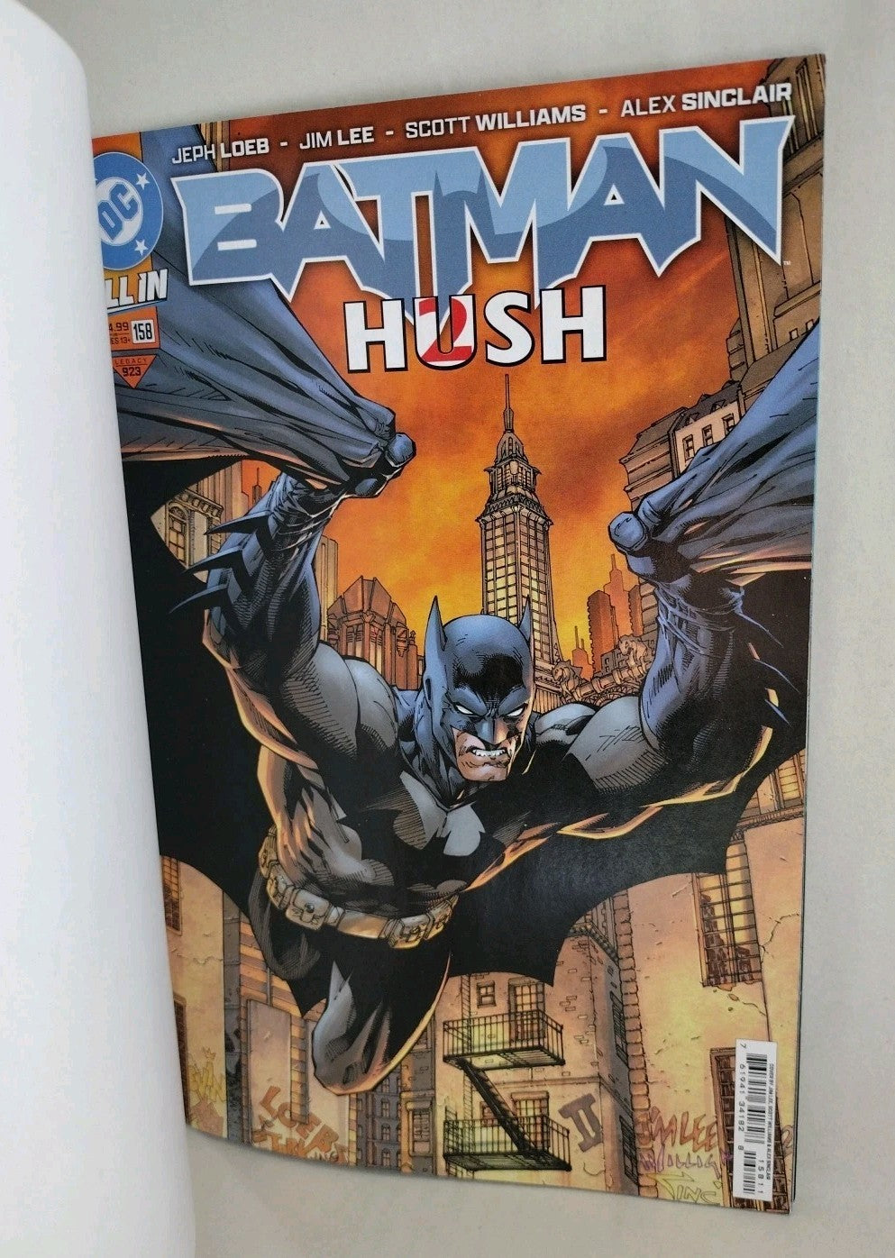 Batman 158 Hush 2 DC Comic 2025 Sketch Variant Cover W Original Jose Guillen Art