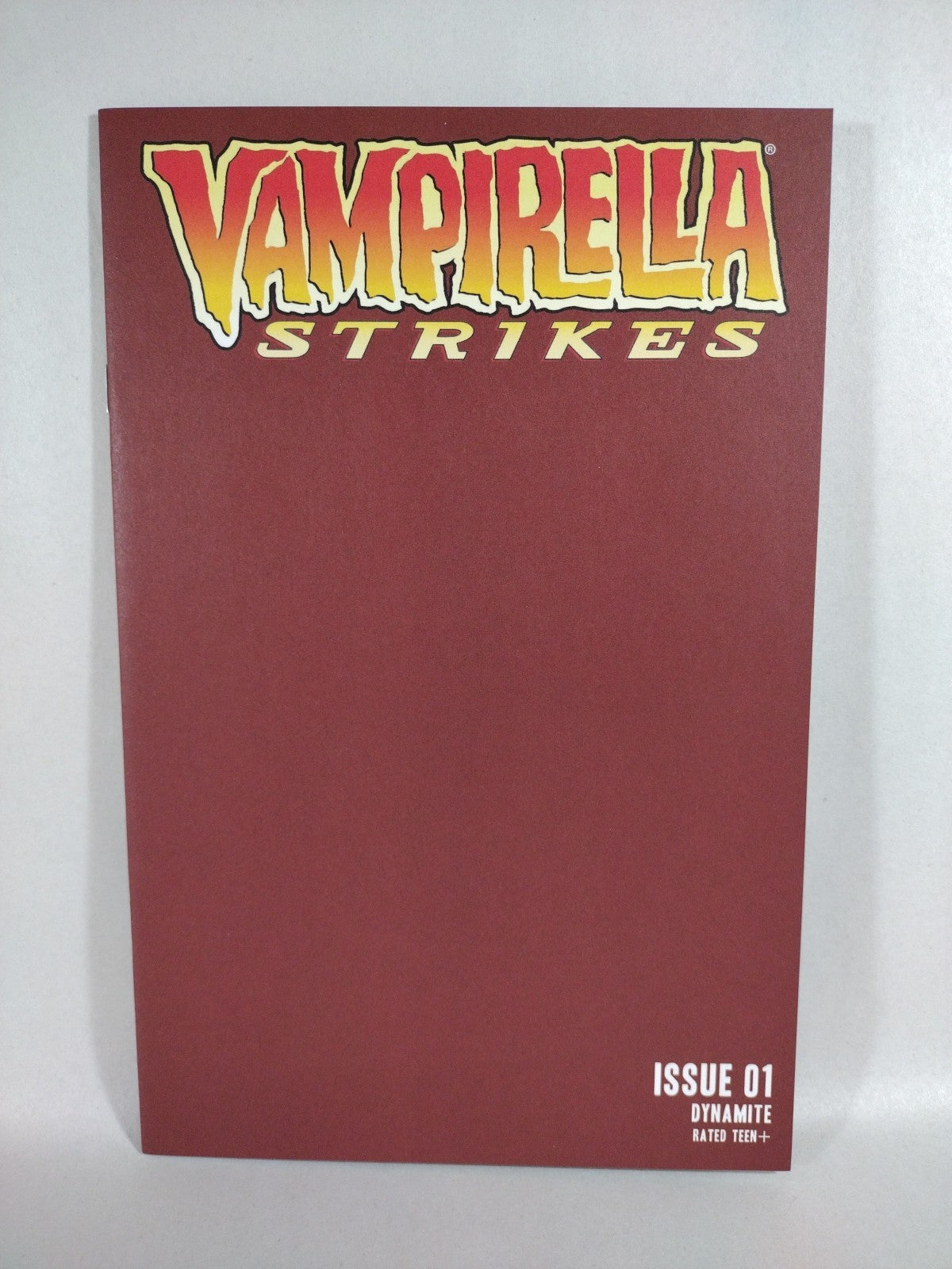 Vampirella Strikes #1 (2022) Dynamite Comic Maroon Blank Sketch Cover Variant NM