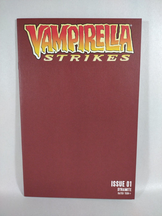 Vampirella Strikes #1 (2022) Dynamite Comic Maroon Blank Sketch Cover Variant NM