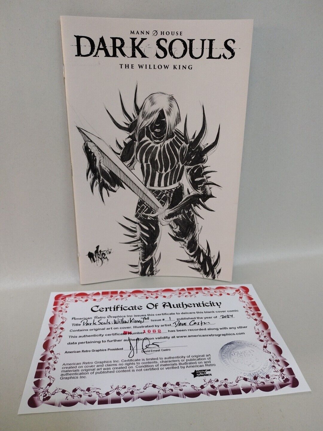 Dark Souls Willow King #1 (2024) Titan Sketch Var Comic W Original DCastr Art