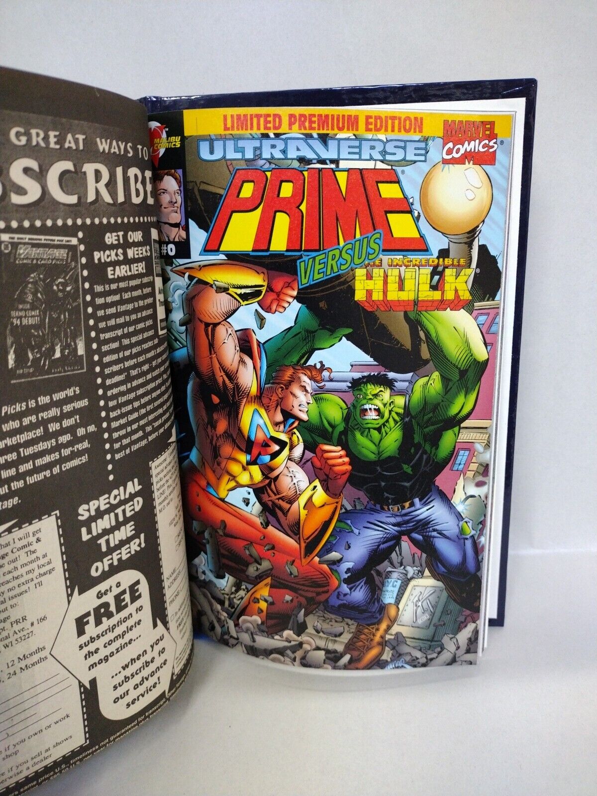 Prime Omnibus (1993) ARG Custom Bound Malibu Comics HC #1-26 Hulk Cap Annual+