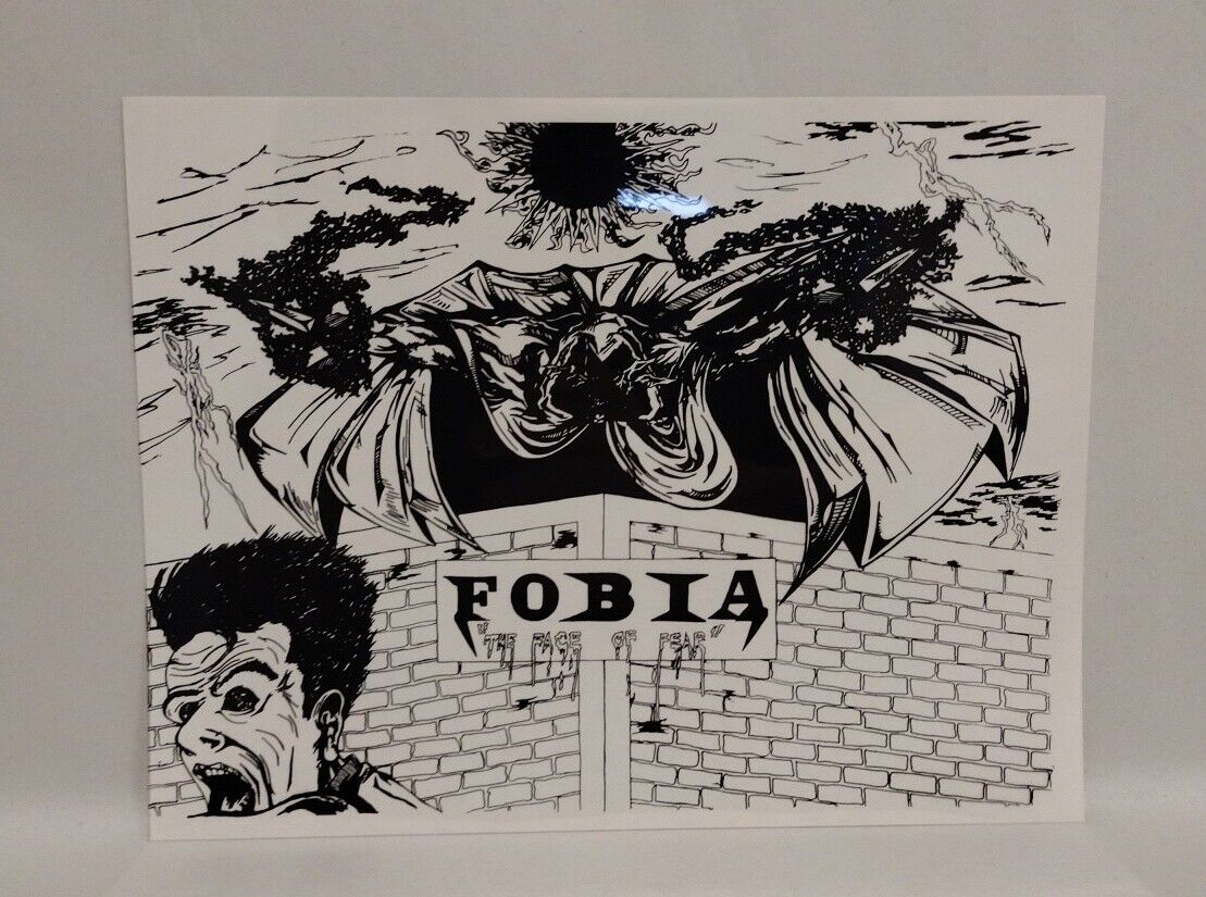 Fobia Comic (1994) Toxic Studios Transparent Print Portfolio Set W Folder Noyes