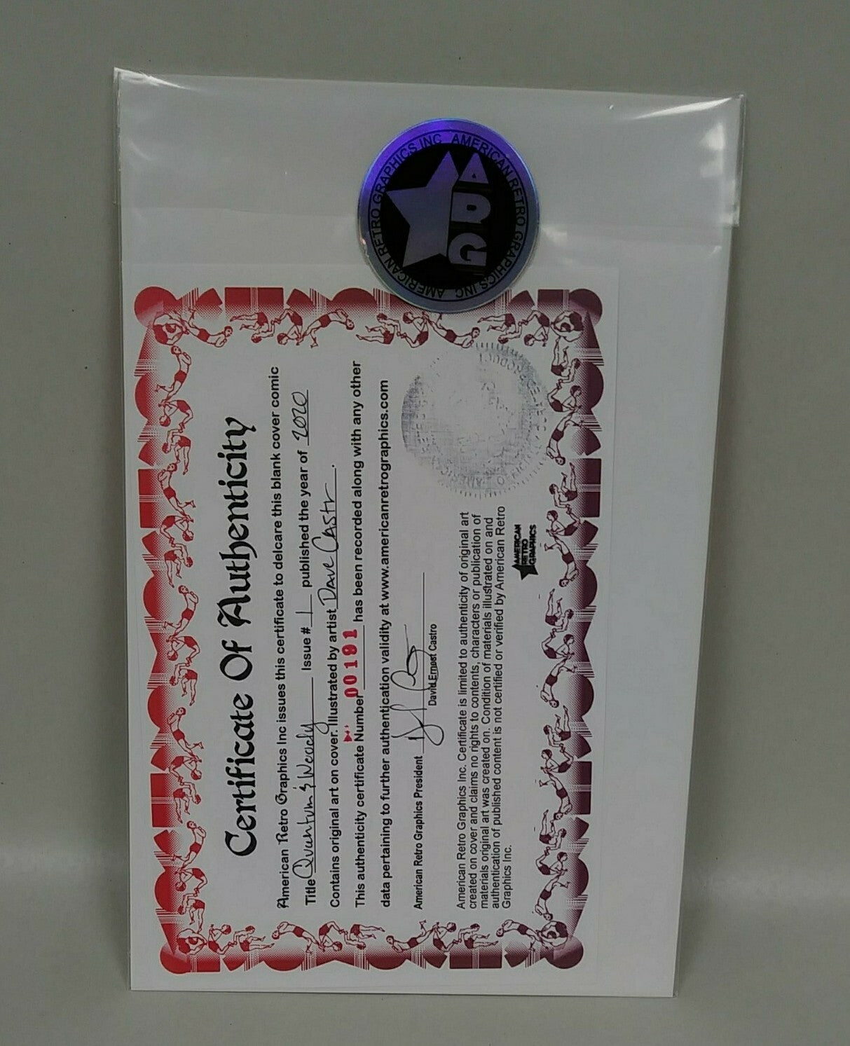 Quantum & Woody 1 Valiant 2020 Sketch Cover Variant Comic W Original DCastr Art