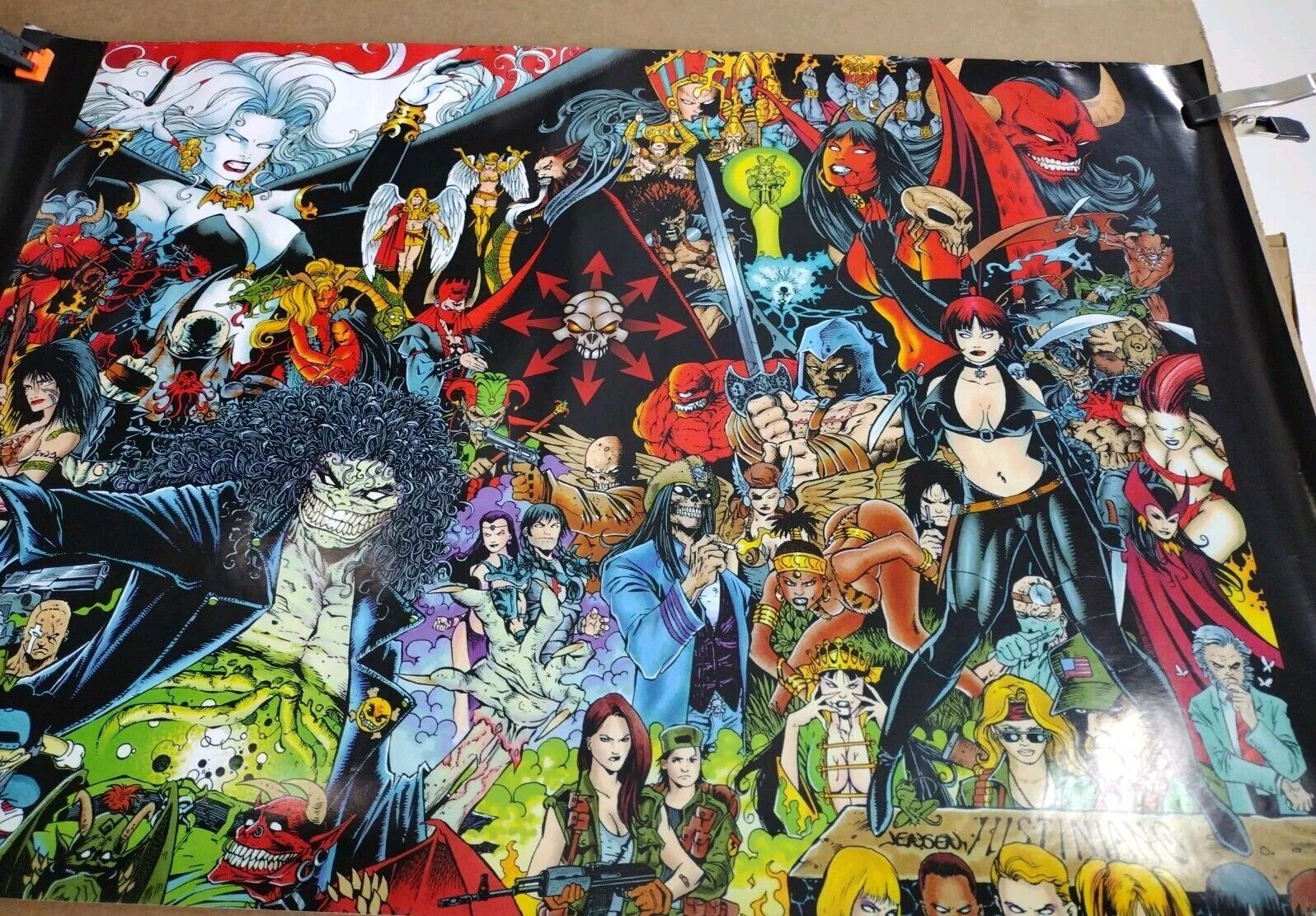 Chaos Comics Universe (1996) 36 X 24" Poster Evil Ernie Lady Death Purgatori 