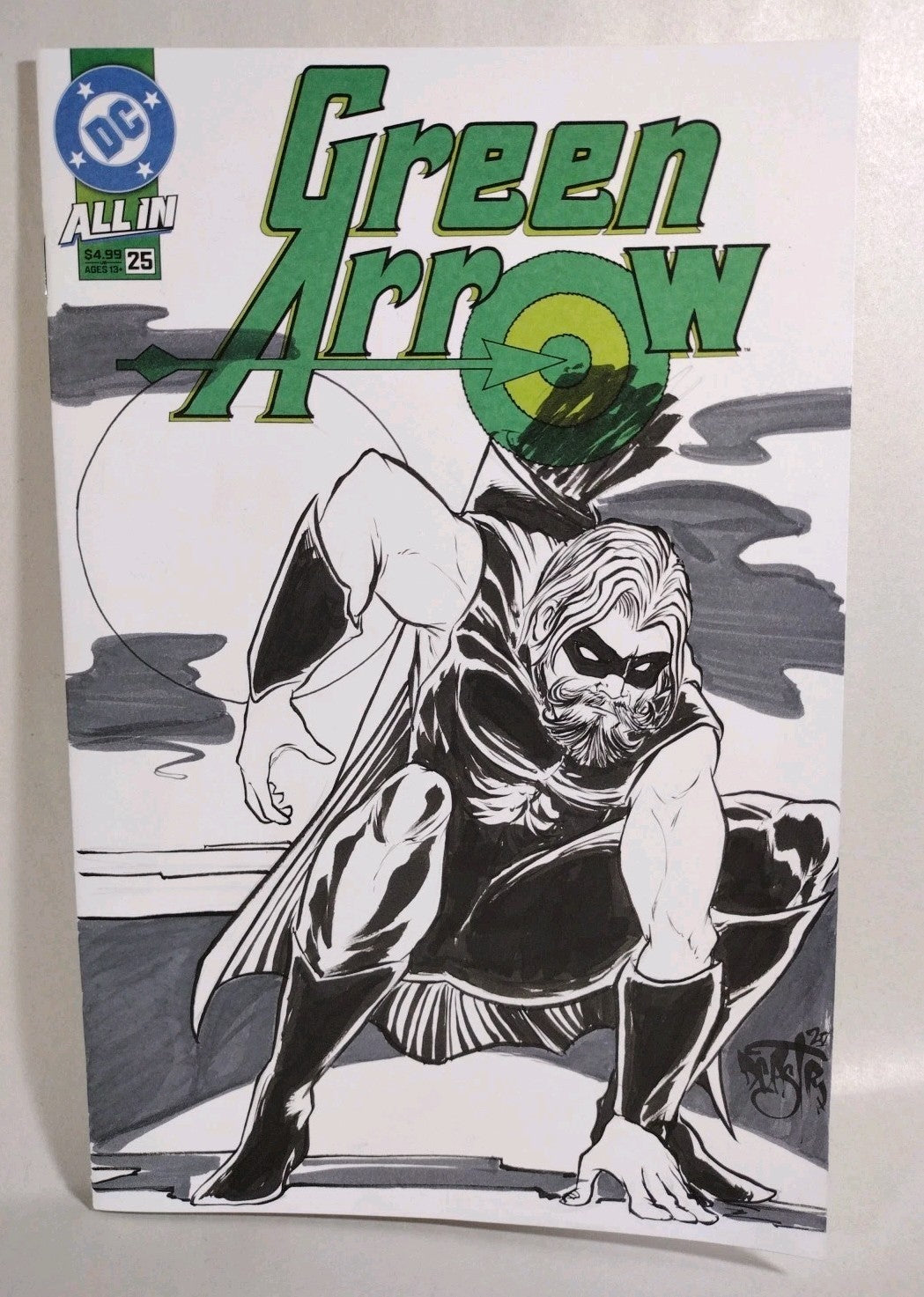 Green Arrow #25 (2026) DC Comic Sketch Variant Cover W Original Dave Castr Art